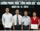 LĐLĐ Quận biểu dương Công nhân giỏi năm 2012